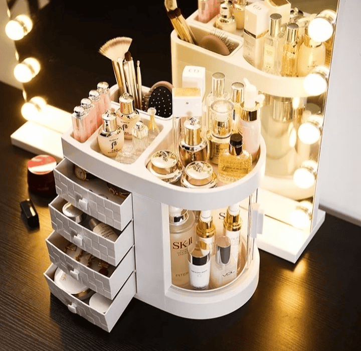Rotating Transparent Dressing Table Rotating Transparent Dressing Table